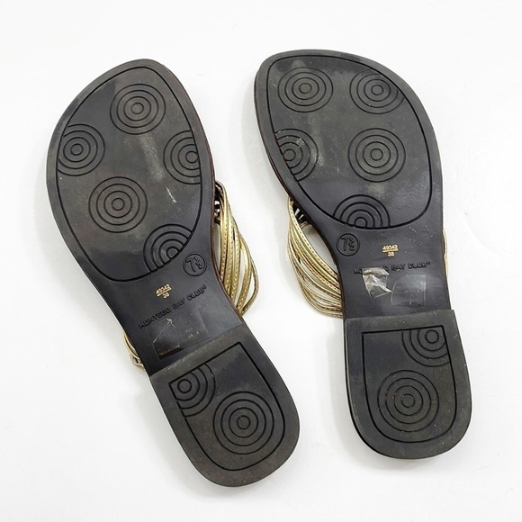 Montego Bay Club gold sandals - Picture 5 of 7